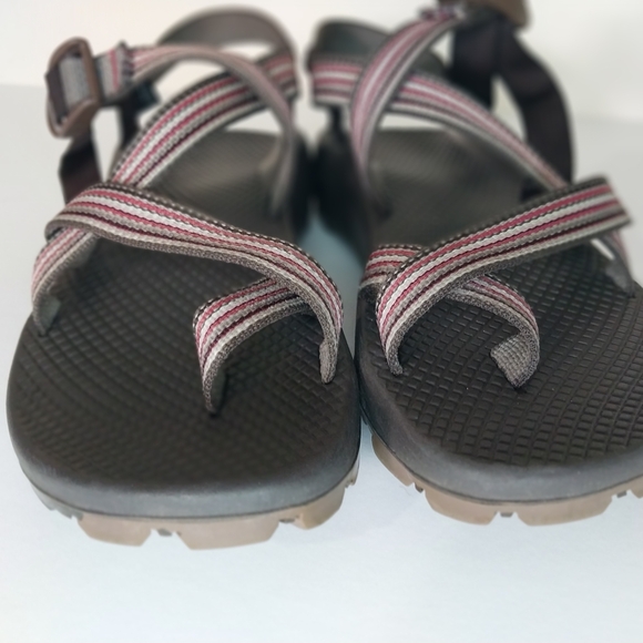 CHACO Like New Vibrant Women's Size 8W Brown and Gray Sandals - Picture 4 of 10